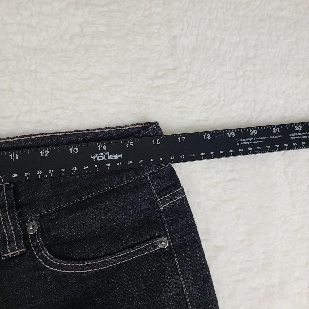 Calvin Klein Jeans Womens 29/8 Black Skinny Dark Wash‎ Denim